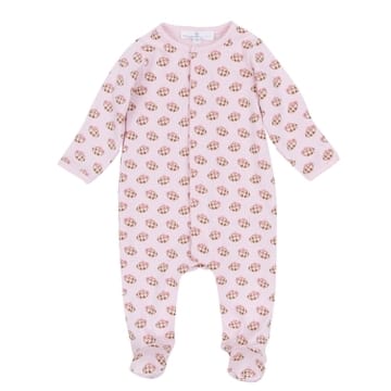 MAGNOLIA BABY Magnolia Baby Girls Infant Girls-footies/converters Tiny Tailgater Pink Print Footie