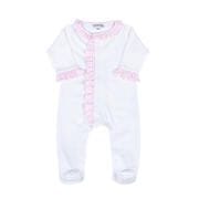 MAGNOLIA BABY Magnolia Baby Girls New Beginnings Pink Ruffle Front Footie