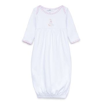 MAGNOLIA BABY Magnolia Baby Girls Infant Girls-gowns Silly Goose Pink Gathered Gown