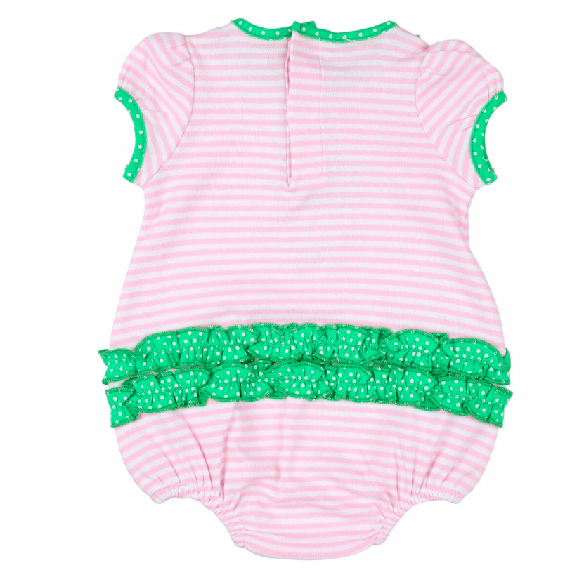 Magnolia Baby Magnolia Baby-Lucky Bouquet Applique Ruffle Bubble