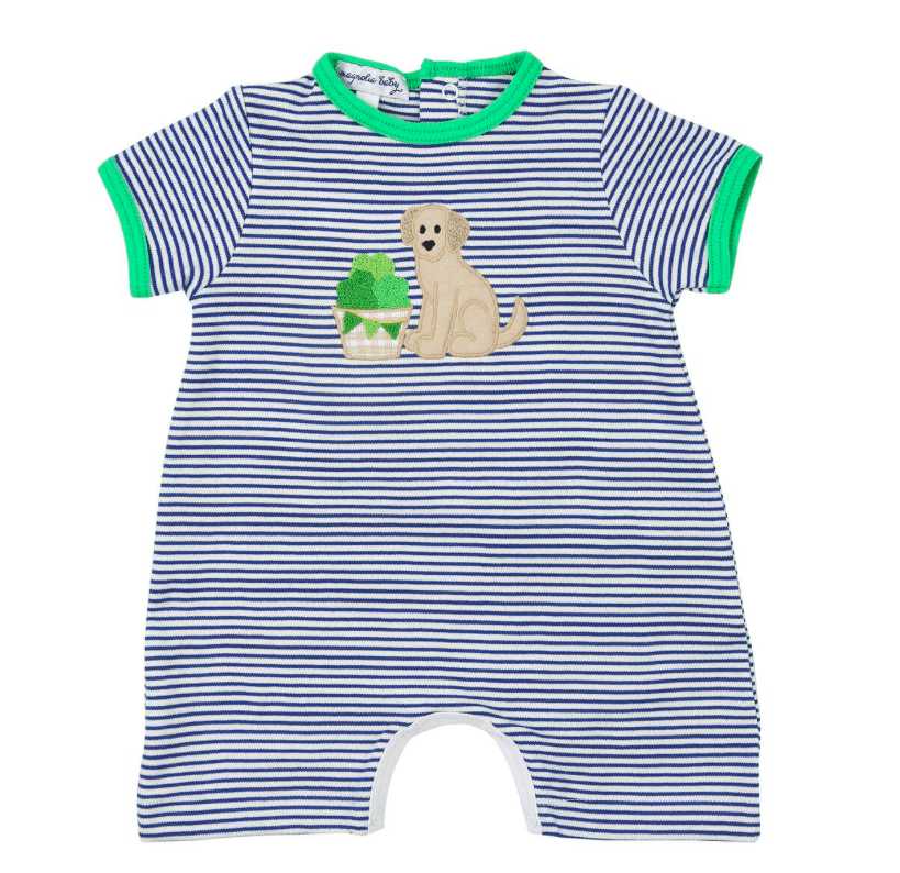 Magnolia Baby Magnolia Baby-Lucky Pup Short Playsuit