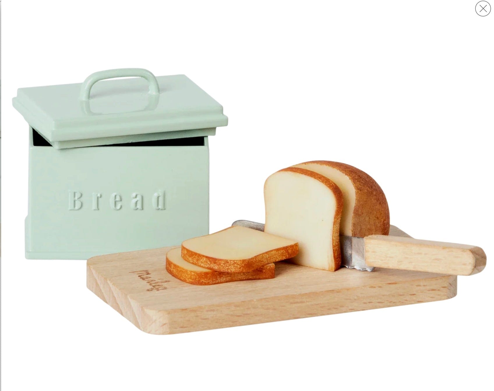 Maileg Bread Box with utensils Miniature