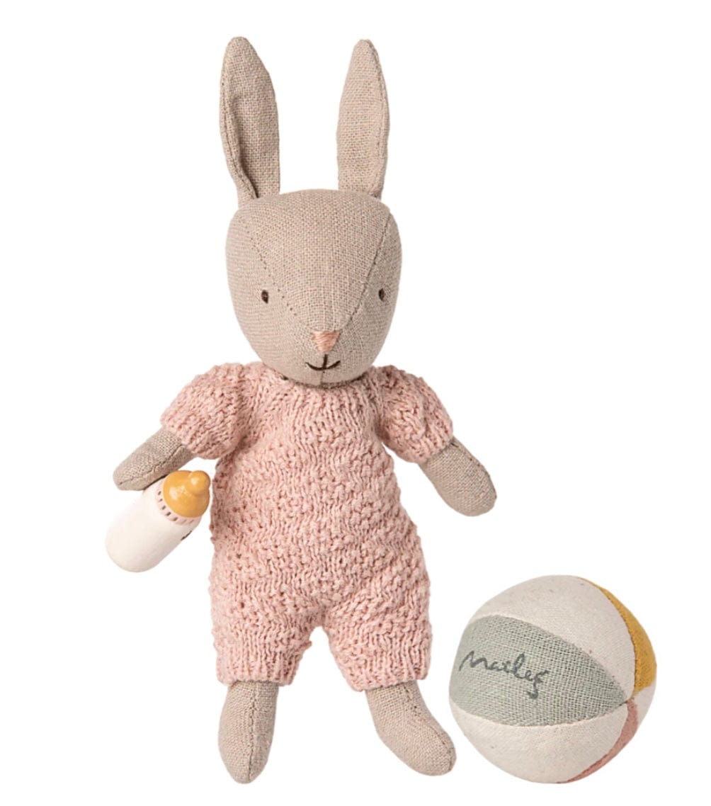 Maileg Rabbit set, Micro - Sand - Rose