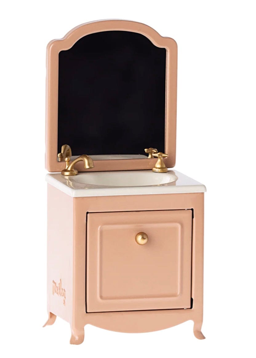 Maileg Sink Dresser, Mouse - Dark Powder