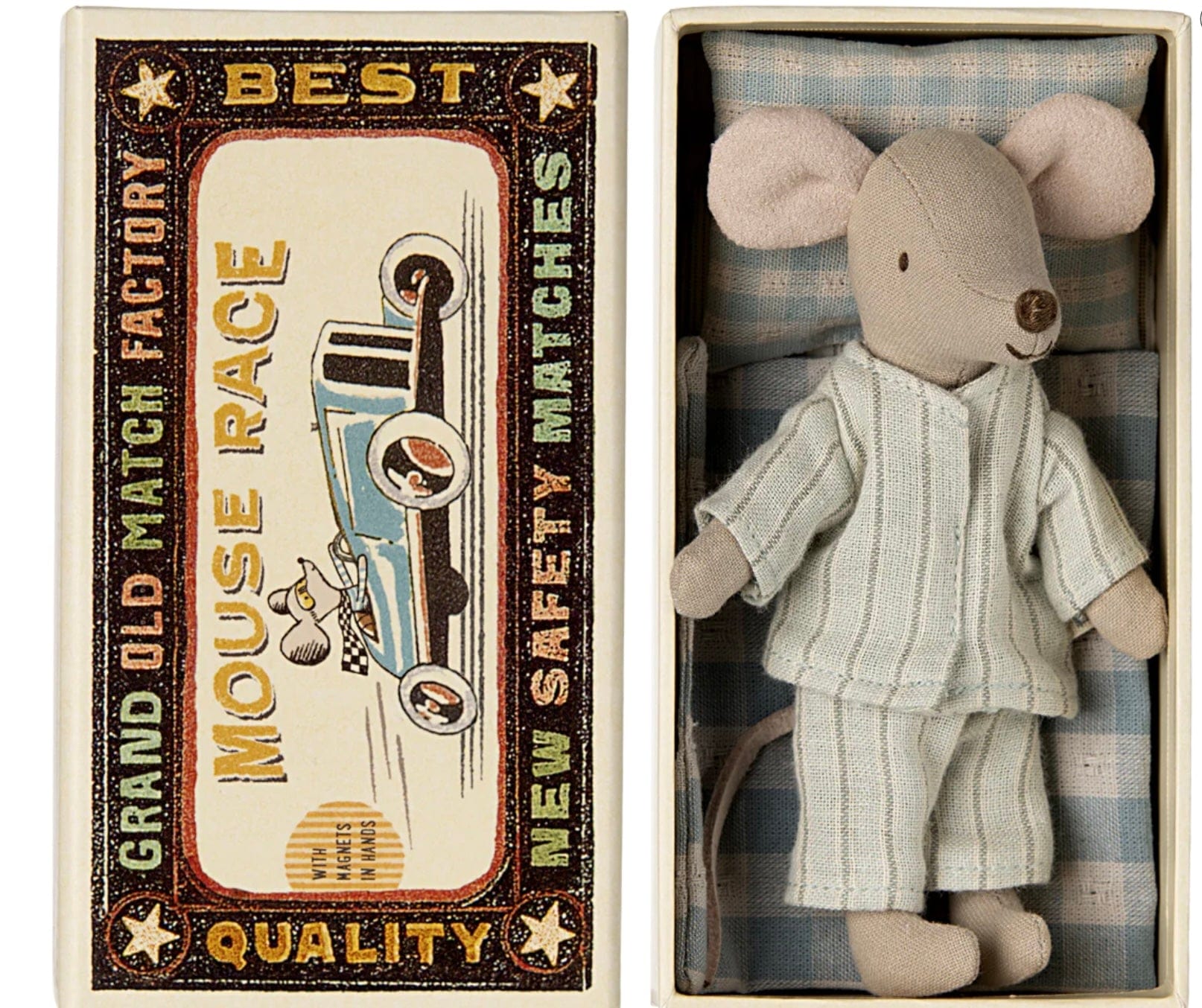 Maileg Big Brother Mouse in Box - Mint