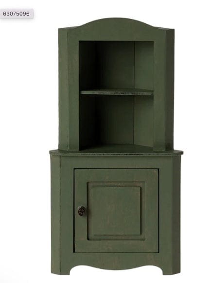 Maileg Corner Cabinet, Mouse - Dark Green