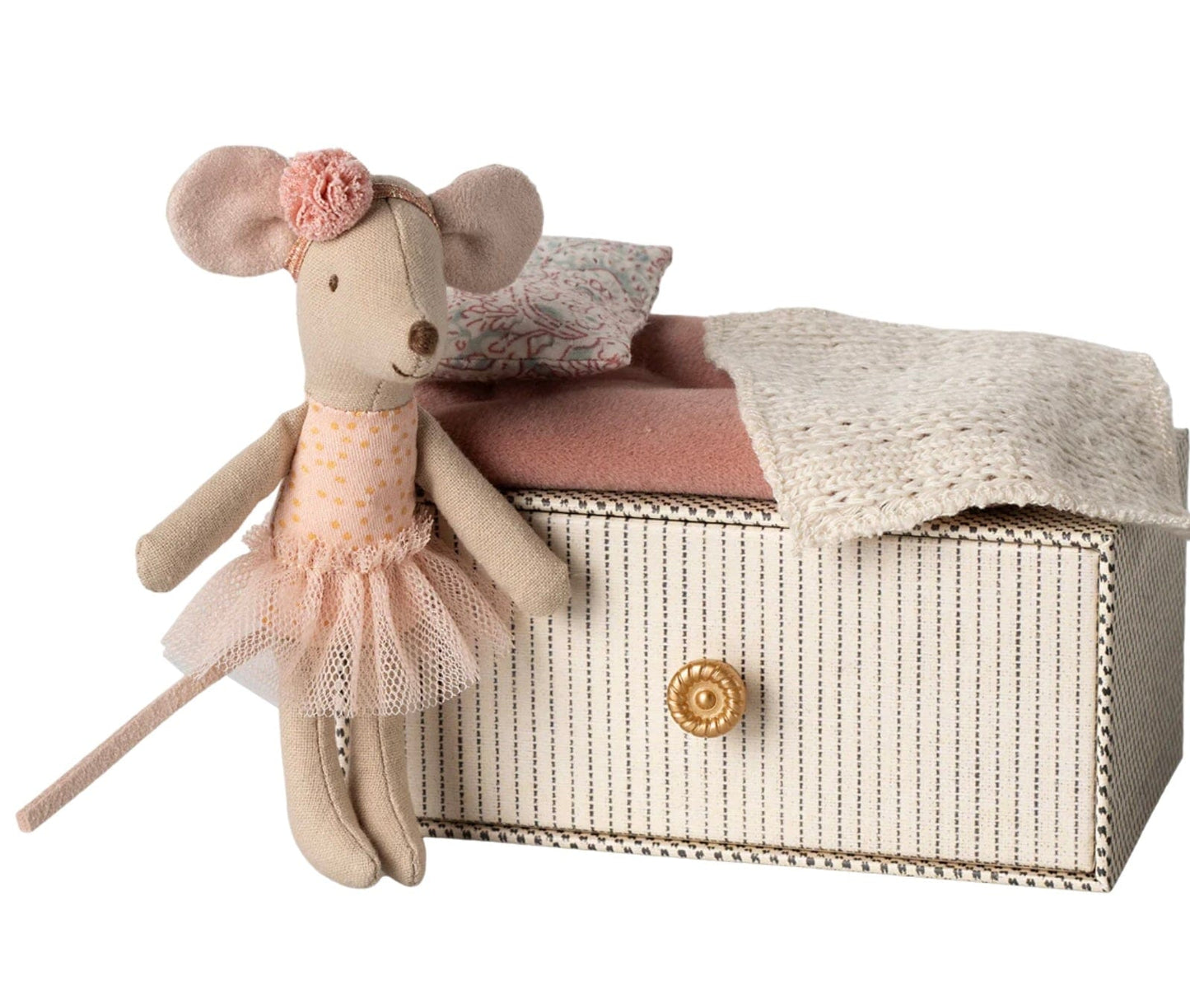 Maileg Dance mouse in daybed, Little sister