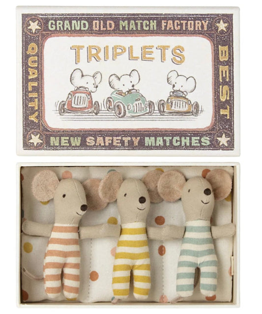 Maileg Maileg Baby Triplets in Box