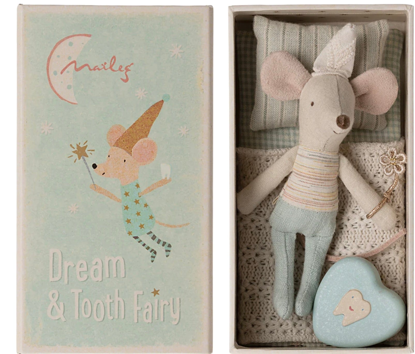 Maileg Tooth Fairy Mouse, Little Brother in Match Box
