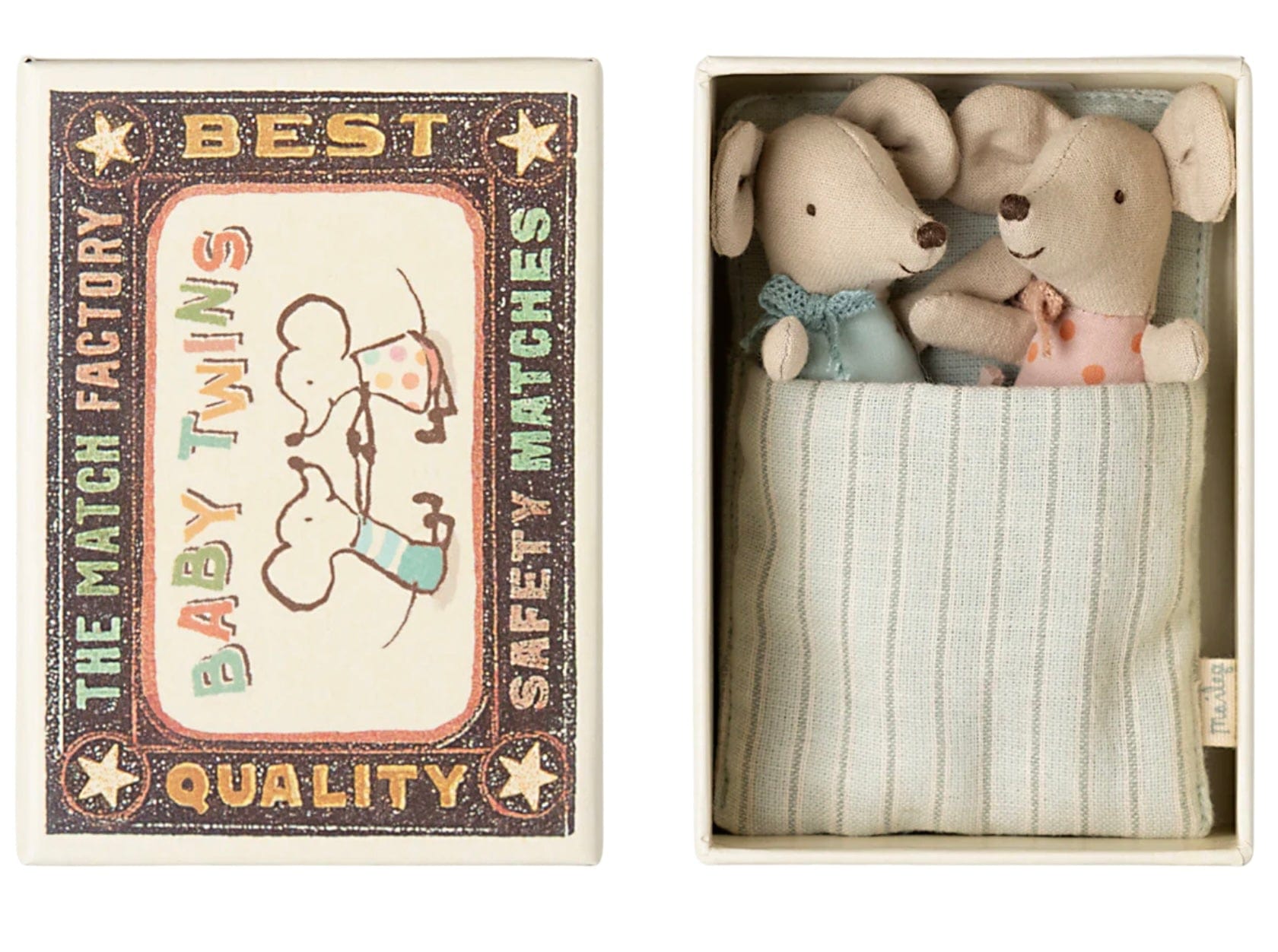 Maileg Twins, Baby mice in matchbox