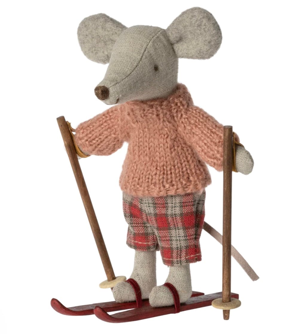 Maileg Winter mouse with ski set Big Sister
