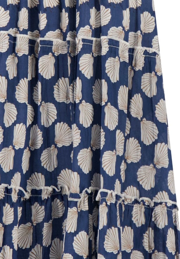 Mer St Barth Bella Girl's Sundress Shell Beach Navy