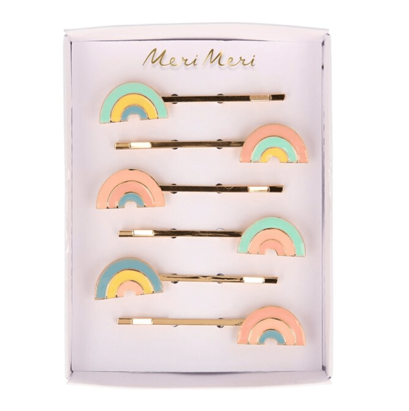 Meri Meri Default Enamel Rainbow Hair Slides