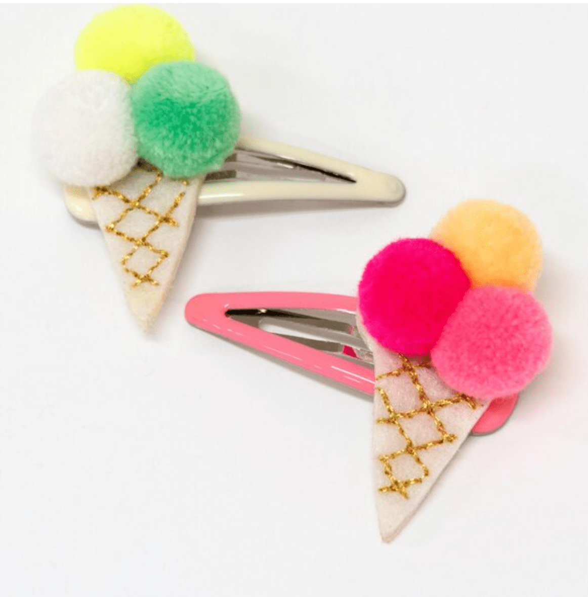 Meri Meri Default PomPom Ice Cream Hair Slides