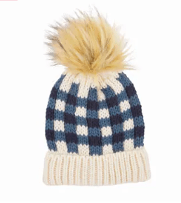 Mud Pie Default Mud Pie Gingham Beanie Infant