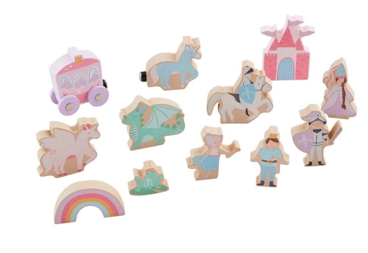 Mud Pie Wood Princess Toy set