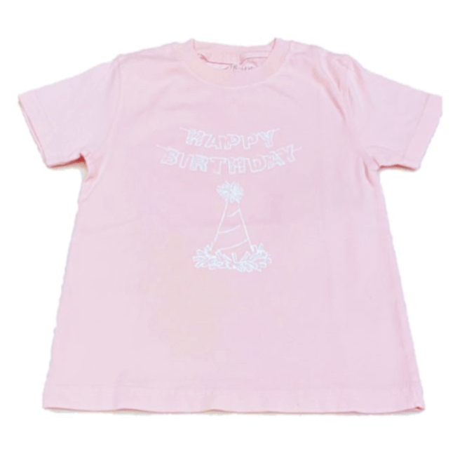 Mustard and Ketchup Kids Light Pink Birthday Tee