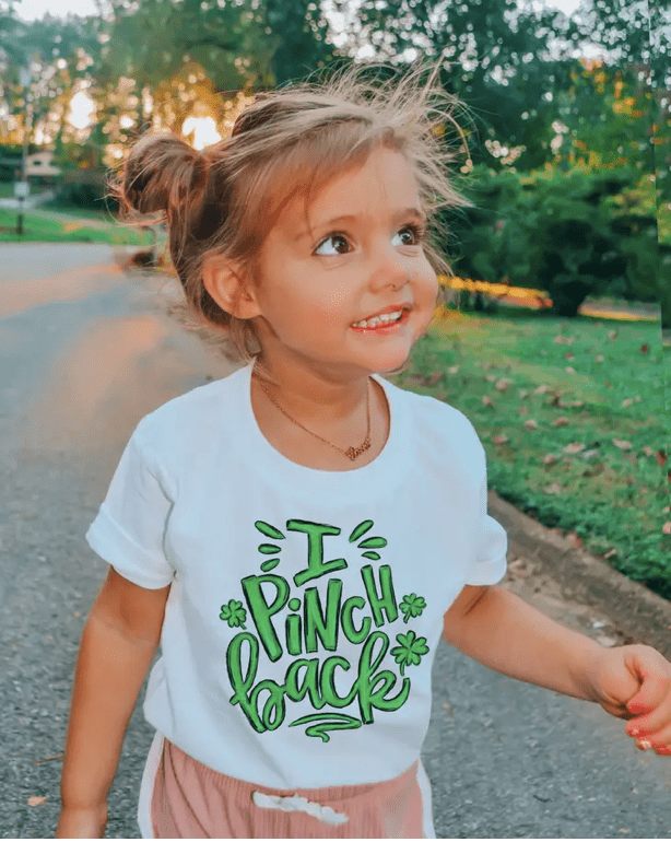 Painted Sky I Pinch Back St. Patrick's Day Toddler Tee