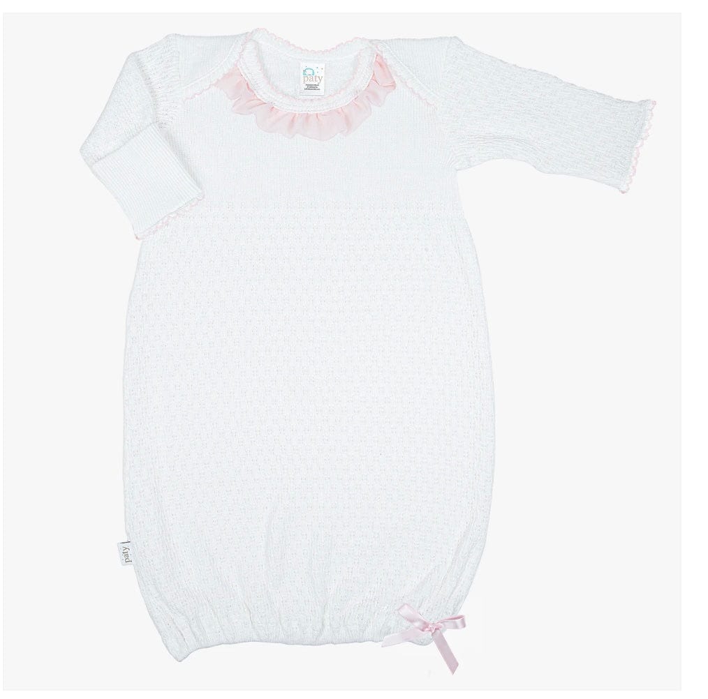 Paty Inc. Paty Knit LS Lap Shoulder Gown w/ Chiffon Trim Regular priceSale price