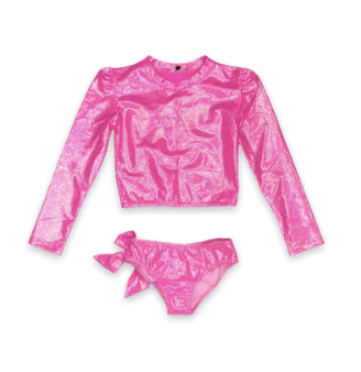 Piccoli Principi Piccoli Principi SS23 Rash Guard Pink Glitter
