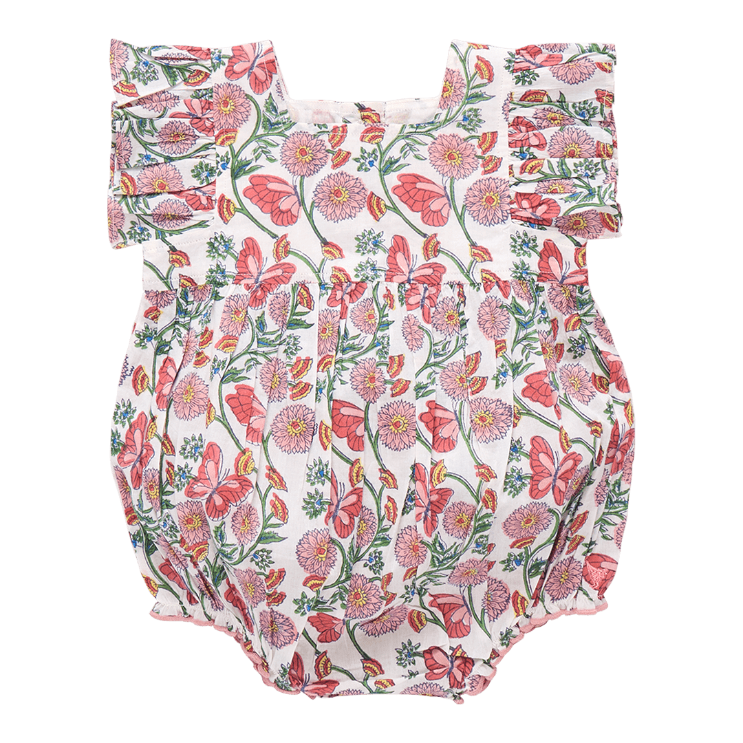 Pink Chicken BABY GIRLS ELSIE BUBBLE BUTTERFLY VINES