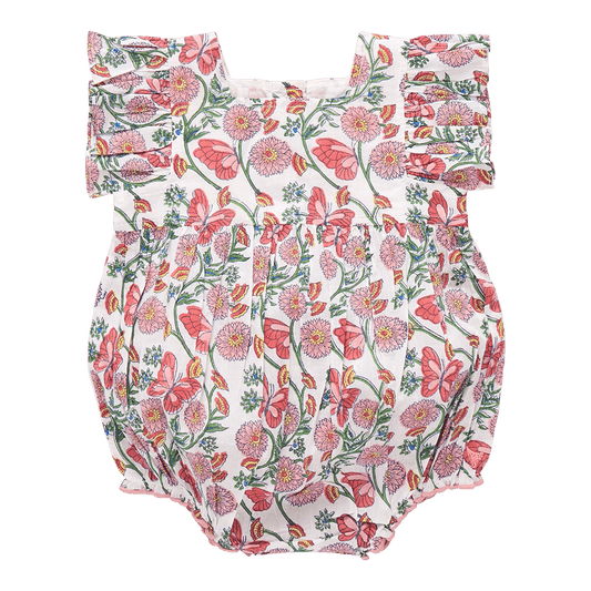 Pink Chicken BABY GIRLS ELSIE BUBBLE BUTTERFLY VINES