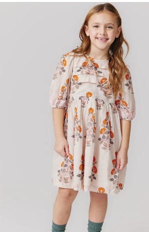 Pink Chicken Pink Chicken Girls Evelyn Dress - Cloud Bouquet Floral