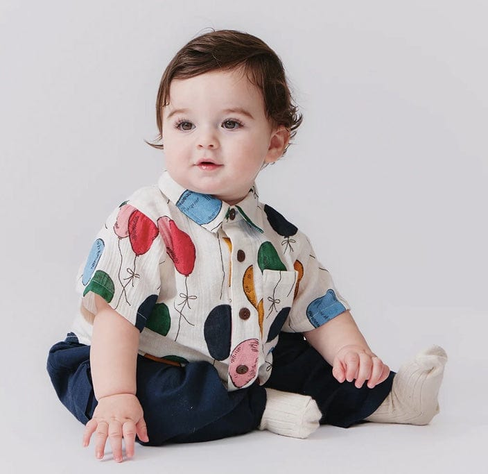 Pink Chicken Pink Chicken Baby Boys Jack Shirt Balloon Bunches