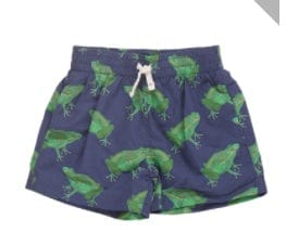 Pink Chicken BOYS SWIM TRUNK - NAVY FROGS