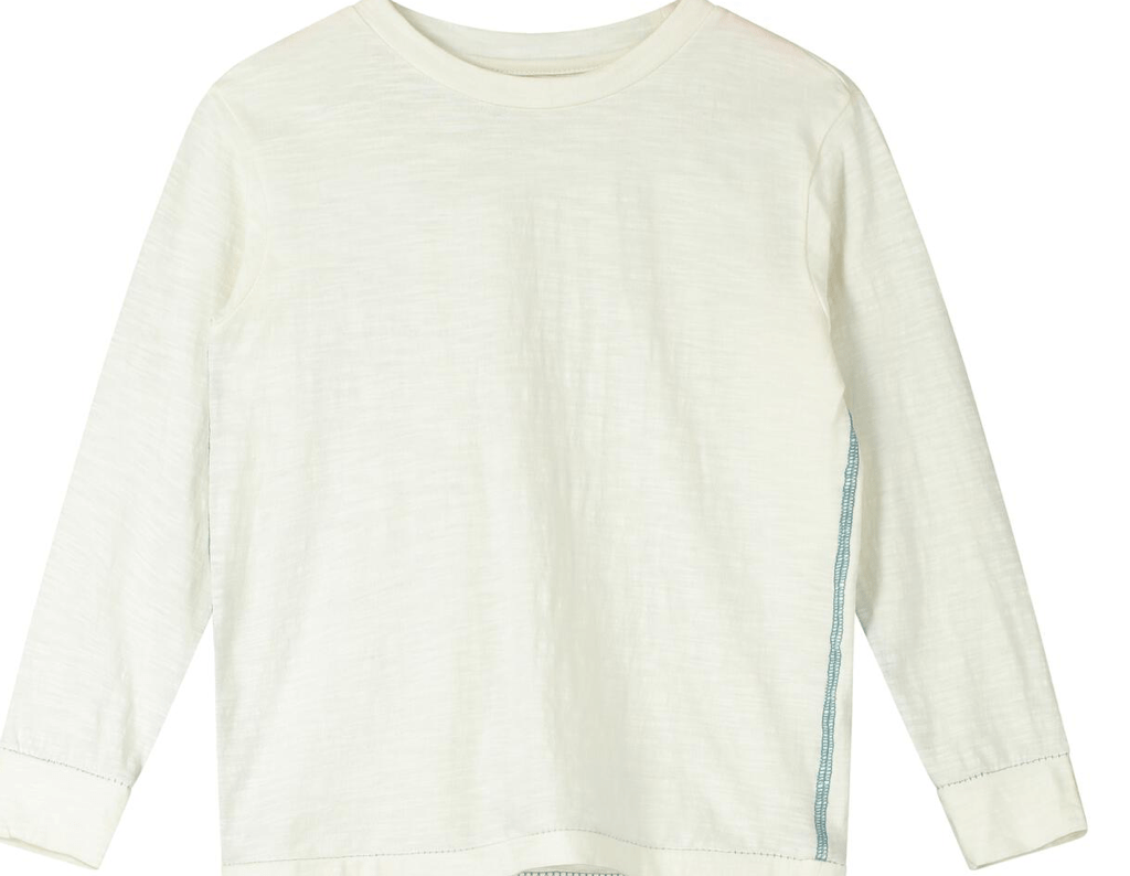 Poppet and Fox Contrast stitch long sleeve tee