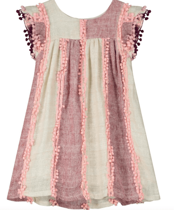 Poppet and Fox Poppet & Fox SS23 Tulum PomPom Dress