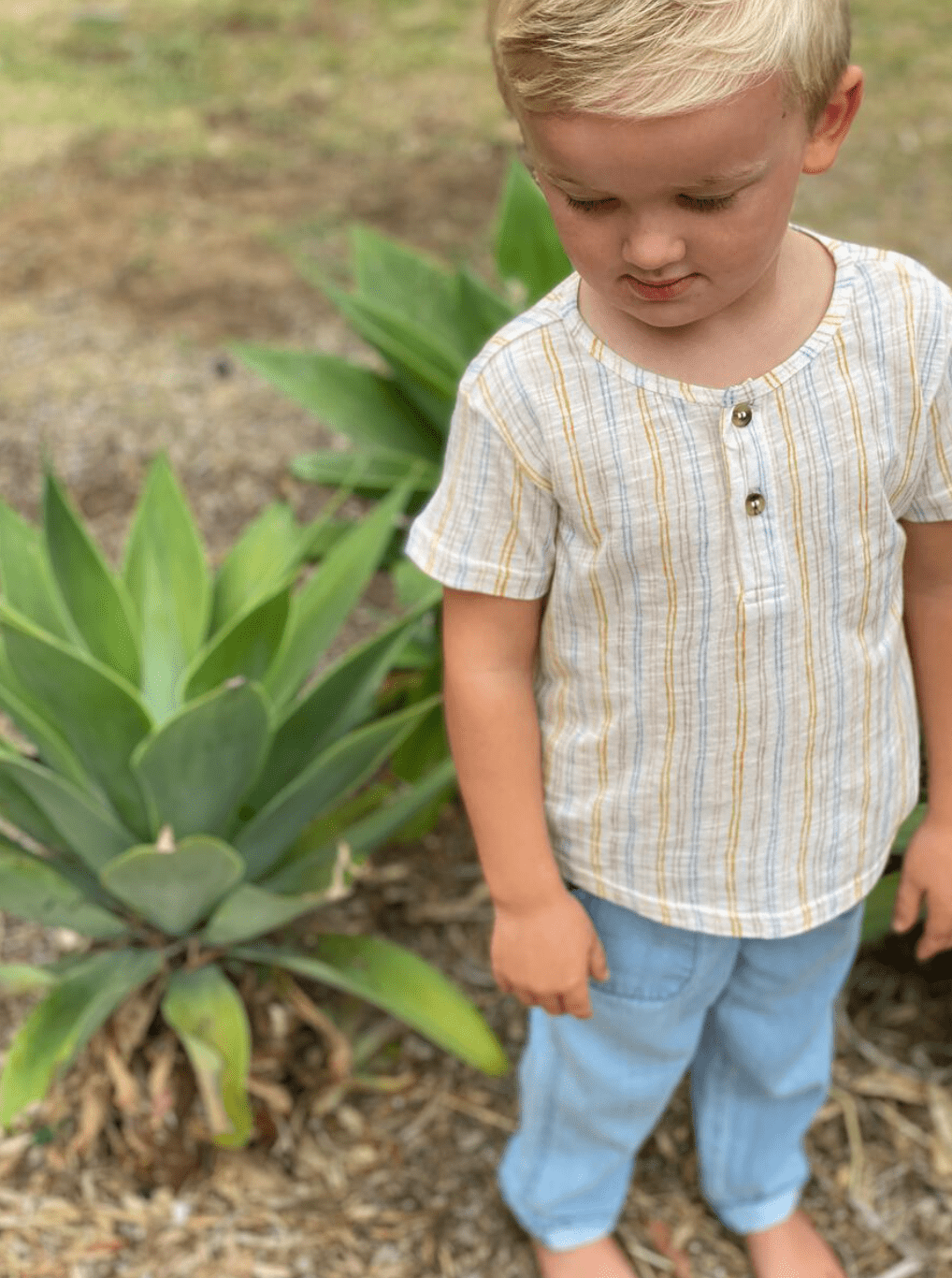 Poppet and Fox Striped Jersey Shirt