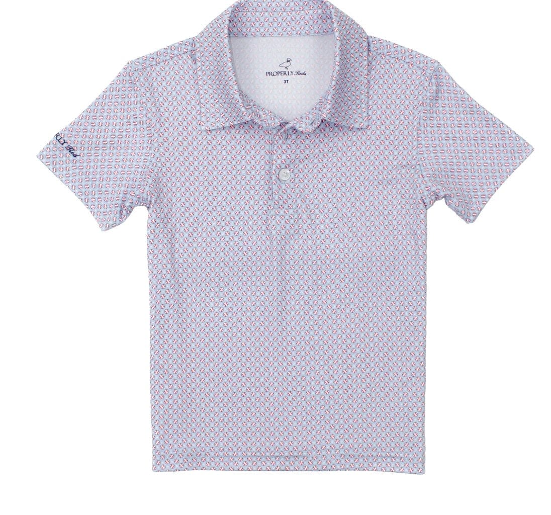 PROPERLY TIED Boys Inlet Polo Fastball