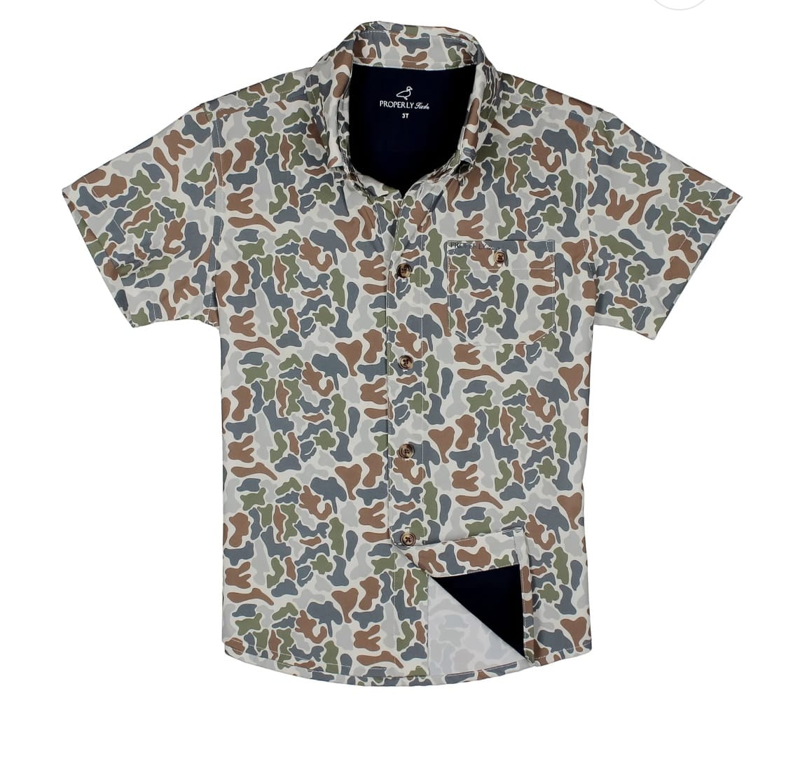 PROPERLY TIED Properly Tied Boys Boys-tops Boys Sportsman Field Shirt Terra Camo