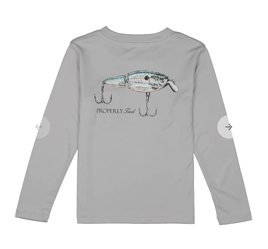 PROPERLY TIED Properly Tied Boys Boys-tops Properly Tied Performance Tee Ls Swimbait
