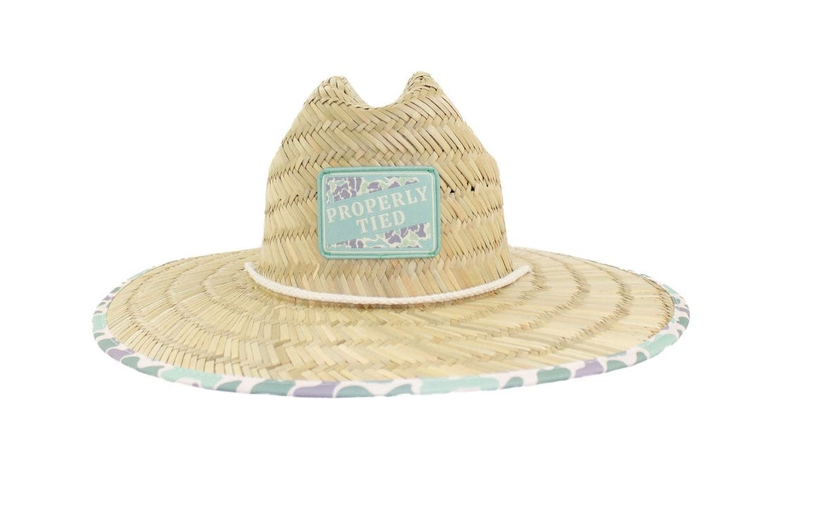 Properly Tied Cabo Staw Hat Sage Camo
