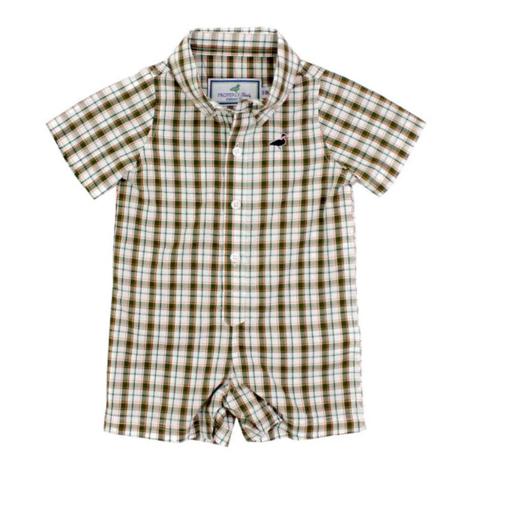 Properly Tied Baby Seasonal Shortall Olive Grove