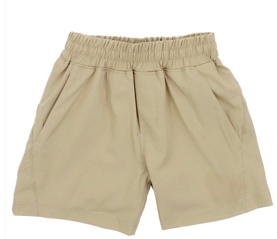 Properly Tied Boys Court Shorts Khaki