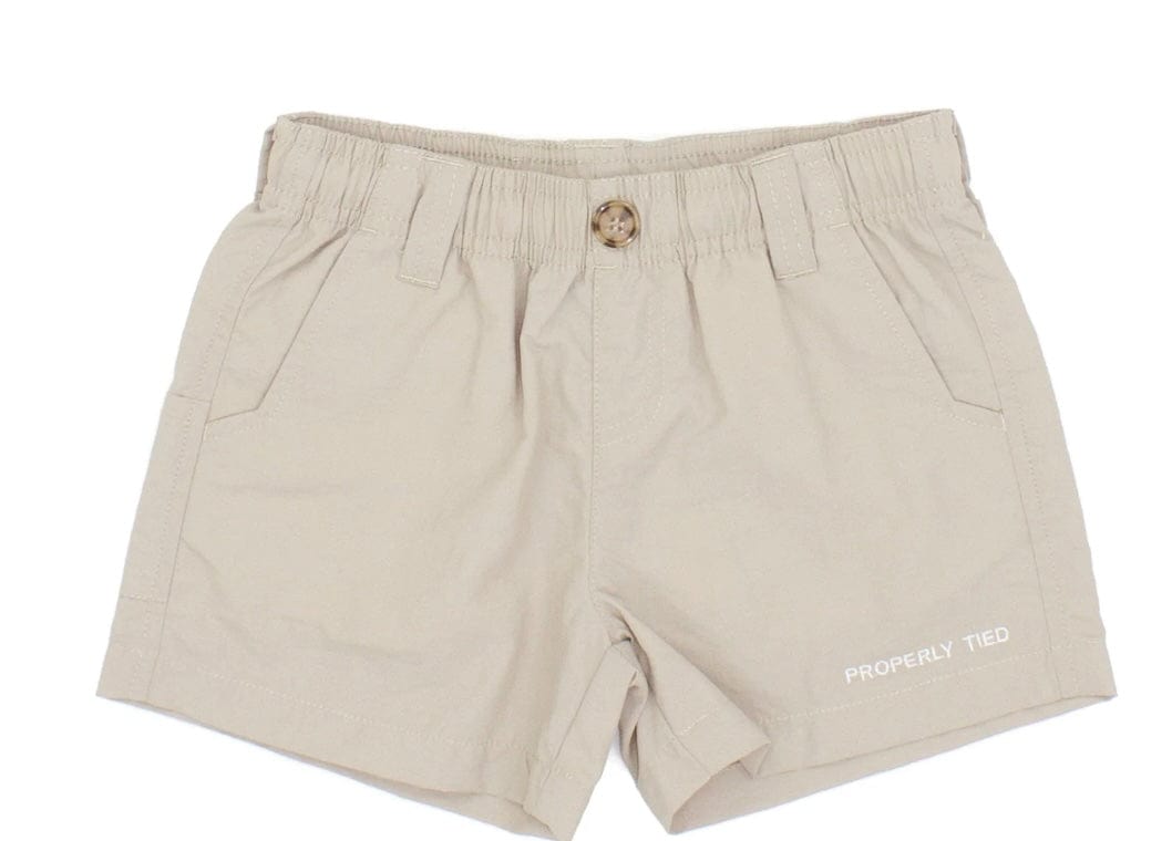 properly tied Boys Mallard Short Khaki