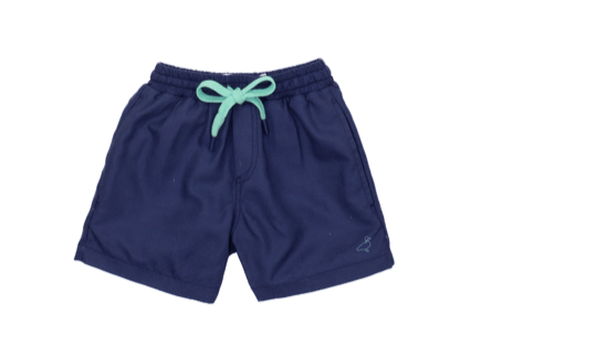 properly tied Boys Wavechaser Swim Blue Onyx