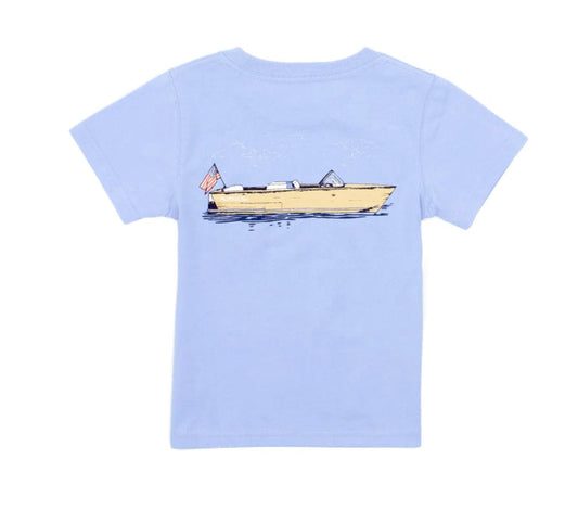 properly tied Boating Tradition SS Light Blue