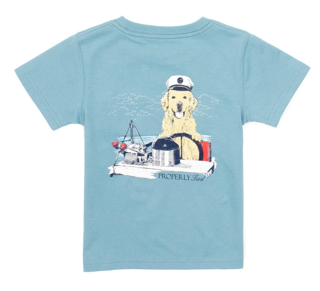 properly tied Boys Golden Captain SS Coastal Sky