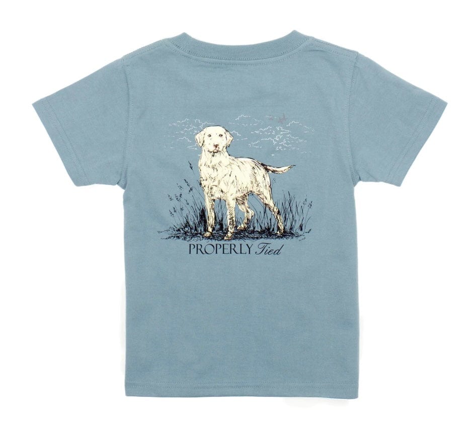 Properly Tied Boys Labrador SS Steel Blue