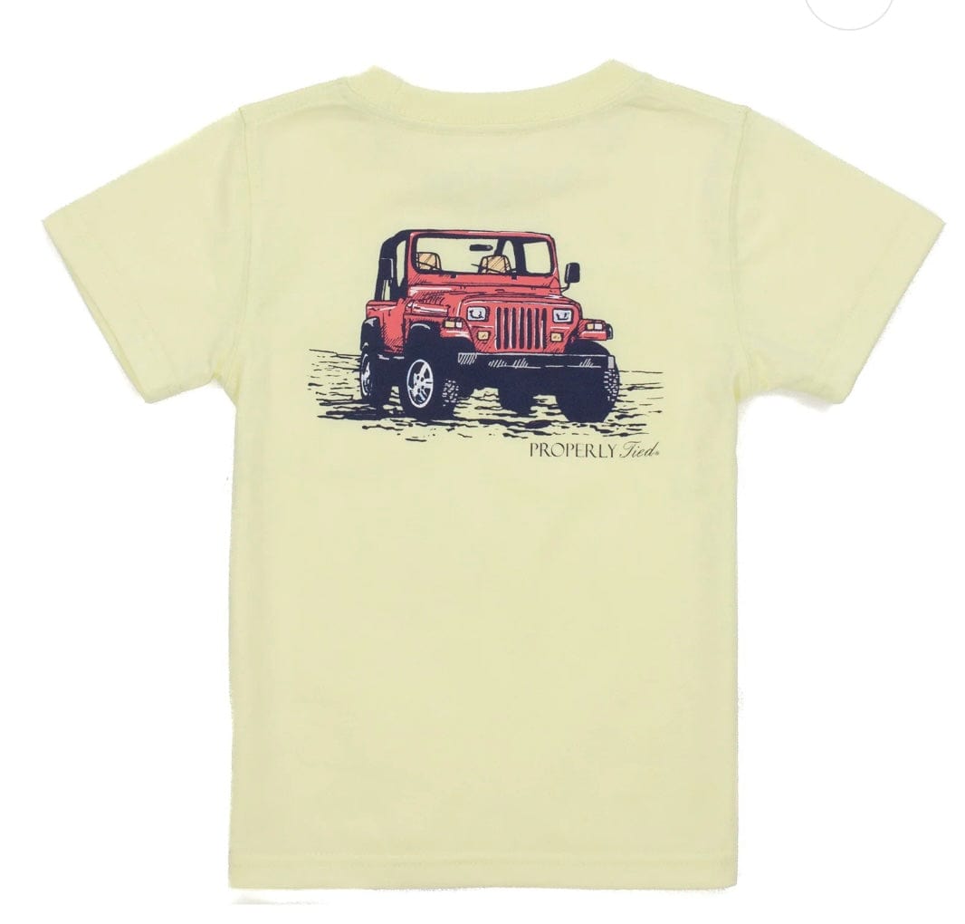 properly tied Offroad SS Light Yellow T-shirt