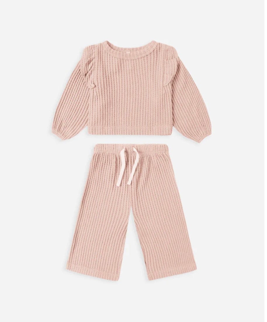 Quincy Mae Quincy Mae  Ruffle Cozy Set Rose