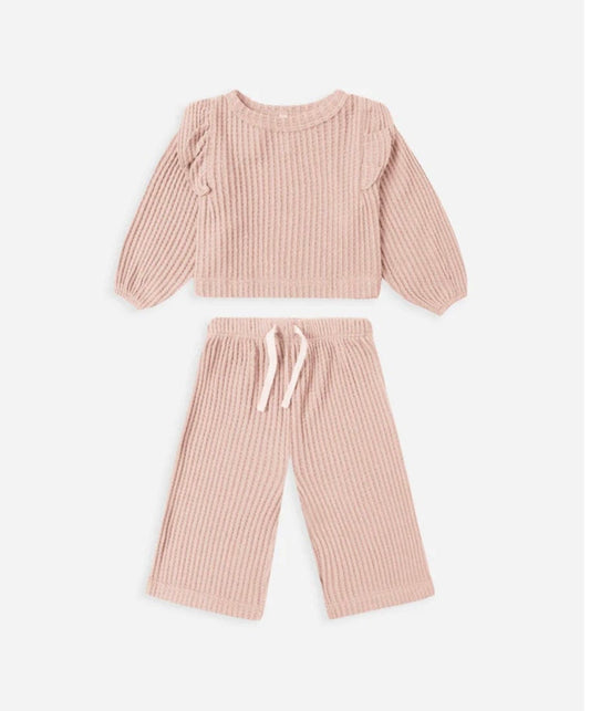 Quincy Mae Quincy Mae  Ruffle Cozy Set Rose