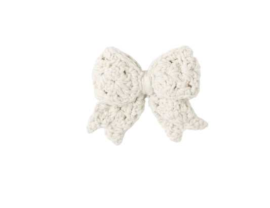 Quincy Mae CROCHET BOW NATURAL