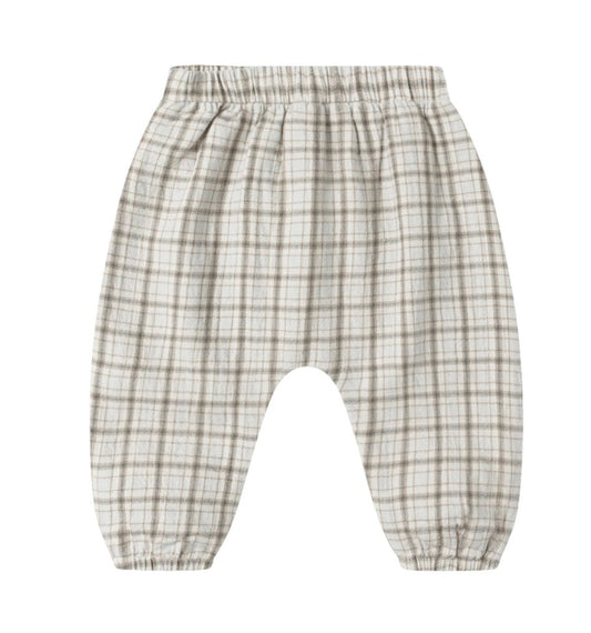 Quincy Mae WOVEN PANT BLUE PLAID