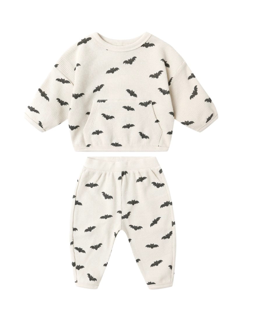 Quincy Mae WAFFLE SLOUCH SET BATS