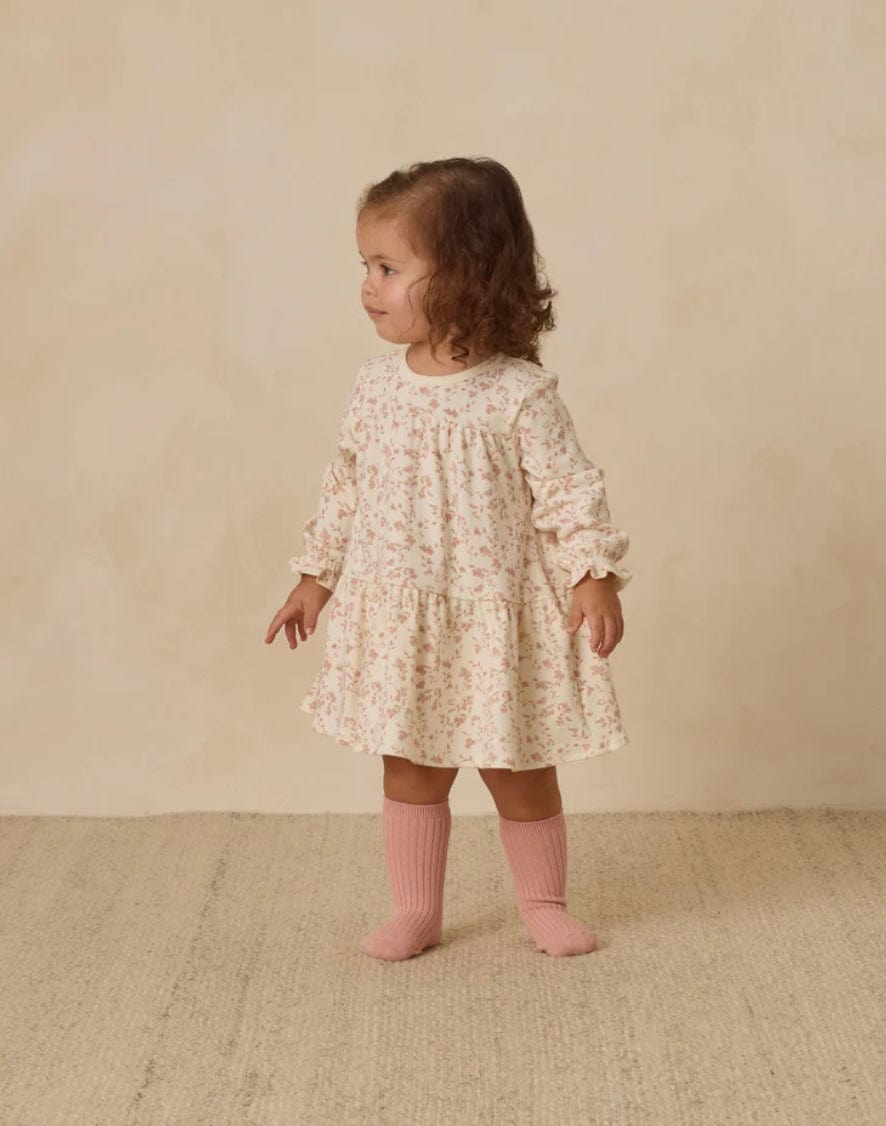 Quincy Mae Tiered Jersey Dress French Garden